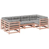  The Living Store Vrtna sedežna garnitura 6-delna z blazinami trden les douglas - Vrtna Sedežna Garnitura, (21451809) | Shoptok.si