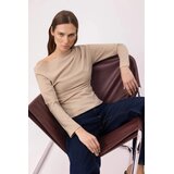 TRENDYOLMILLA ženska bluza Twoaw26Bz00138, kamen-bež | Eponuda.com