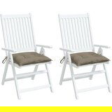  Jastuci za stolice 2 kom smeđesivi 40x40x7 cm od tkanine Oxford | shoptok.hr