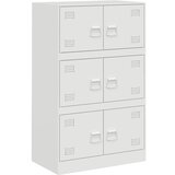Maison Chic Komoda - Predalnik bela 67x39x107 cm jeklo, (21715966) Cene