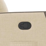  Naslonjač od tkanine krem | shoptok.hr