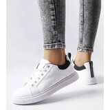 Gemre White and black embossed Dreux sneakers Cene