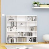 vidaXL Omarica za CD plošče bela 102x23x89,5 cm iverna plošča, (20716616) | Shoptok.si