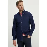 Polo Ralph Lauren Bombažna srajca moška, mornarsko modra barva, 710767828