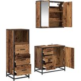 vidaXL Set namještaja za kupaonicu 3 pcs Staro drvo 35 x 37.5 x 100 cm | shoptok.hr