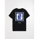 Sinsay Pamučna majica s natpisom Henri Matisse | shoptok.hr