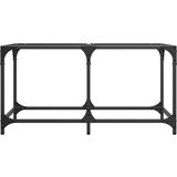 vidaXL Stolić s prozirnom staklenom površinom 78,5x40x40 cm čelik | shoptok.hr