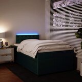  box spring s madracem tamnozeleni 120x190 cm baršunasti | shoptok.hr
