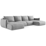 Makamii Svijetlo siva sklopiva kutna garnitura (u obliku slova "U") Leila – | shoptok.hr