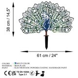 WALLXPERT Dekorativna figura Paun, 60x38 cm, 1,5 mm | Eponuda.ba