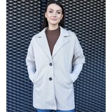 Gemre Beige Coat with Sweater Sleeves Sameha | Shoptok.si
