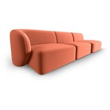 Milo Casa Rožnata žametna sedežna garnitura levi kot 311 cm Paolo – | Shoptok.si