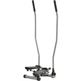 HOMCOM Stepper, ročaji, Step Fitness z LCD zaslonom za dom in telovadnico, srebrna, (20755508) | Shoptok.si