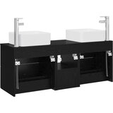  Set ormarića za kupaonicu 3 kom. Crni hrast 49,5 x 41 x 63 cm | shoptok.hr