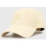 New Era Samtana kapa sa šiltom 9Forty New York Yankees boja: žuta, s aplikacijom, 60434997