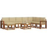  Set vanjskih sofa 9 kom. Prirodna i bež | shoptok.hr