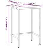  Kutna stolica Siva 55 x 55 x 85 cm Čelik i inženjerska drva | Eponuda.com