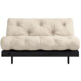 Karup Design Sivo-bež lanena raztegljiva sedežna garnitura 140 cm Roots Black Night – Cene