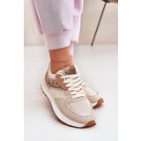 Boto Women's Sports Shoes On Platform Animal Print Beige Davinara | shoptok.hr