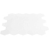  Heksagonska pločica 50 pcs Bijela 30 x 30 cm Poliuretan i PET | shoptok.hr