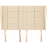  Uzglavlje s ušima krem 147x23x118/128 cm od tkanine | Eponuda.ba