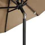  Vrtni suncobran s čeličnom šipkom smeđesivi 225 x 225 x 212 cm | Eponuda.com