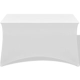 Maison Chic Prevleka za zunanjo pohištvo - Raztegljiva Prevleka za Mizo 2 kosa 243x76x74 cm Bela, (21795271) Cene