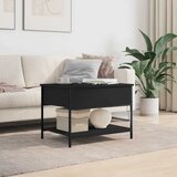  Stolić za kavu crni 70 x 50 x 50 cm konstruirano drvo i metal | shoptok.hr