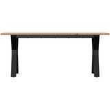  Stolić za kavu Y-oblika 110x40x45cm borovina i čelik | shoptok.hr