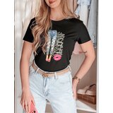 DStreet T-shirt damski z nadrukiem TRENDAY czarny | Shoptok.si