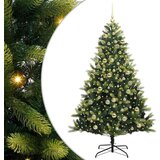  Umjetno savitljivo božićno drvce sa 300 LED lampica 180 cm | shoptok.hr