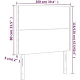  Posteljno vzglavje 2 kosa svetlo sivo 100x5x78/88 cm žamet, (20738317) | Shoptok.si