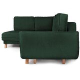 Bonami Selection Tamno zelena sklopiva/s prostorom za odlaganje kutna garnitura od samta (s lijevim kutom/u obliku slova L) Tori – | shoptok.hr
