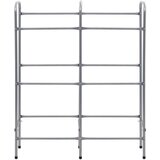 vidaXL Police za pohranu 6 sanduka srebrne 96 x 33 x 116 cm čelične | shoptok.hr