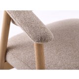 Unique Furniture Bež blagovaonske stolice u setu s naslonima za ruke 2 kom od punog hrasta Elk – | shoptok.hr