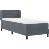 Box Spring Krevet s Madracem Tamno Siva 80x200 cm Baršun | shoptok.hr