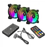 White Shark Ventilator 12x12x2,5cm 12v 4p NEBULA 1262-04-V ARGB KIT | Shoptok.si
