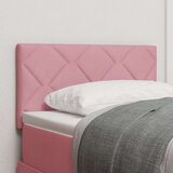 vidaXL Vzglavje s diamantno obliko blokov v roza barvi, 80 cm, iz žameta, (22049153) | Shoptok.si