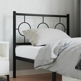 vidaXL Kovinsko posteljno vzglavje črno 90 cm | Shoptok.si