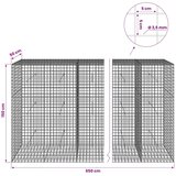  Gabion s žicom debljine 3 5 mm i mrežom 5x5 cm 650x50x150 cm - 50 cm 150 cm 650 cm | shoptok.hr