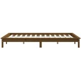  Okvir za krevet boja meda drveni 140x190 cm od masivnog drva | Eponuda.com