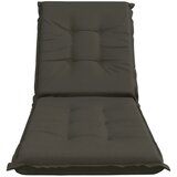  Jastučić za ležaljku GEMERT 100% poliester Antracit - Antracit 190 x 60 x 9 cm Melange | shoptok.hr
