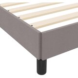 vidaXL Postelja z vzmetnico z vzmetnico Taupe 140 x 190 cm blago | Shoptok.si