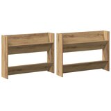 vidaXL Omara za čevlje s polico 2 pcs Umetni hrast 85 x 18 x 90 cm, (5000161803) | Shoptok.si