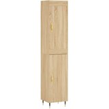  Visoka komoda hrasta sonome 34,5x34x180cm od konstruiranog drva | shoptok.hr