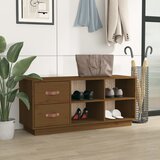  Klupa za cipele boja meda 100 x 34 x 45 cm od masivne borovine | Eponuda.ba