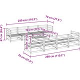  9-dijelni set vrtnih sofa od impregnirane borovine | shoptok.hr
