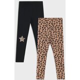 Sinsay Pamučne tajice s leopard uzorkom 2 pack | shoptok.hr