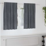  Zavjese za zamračivanje 2 kom. Svjetlosiva 140 x 140 cm Baršun | shoptok.hr