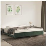  Posteljni okvir temno zelen 200x200 cm žamet | Shoptok.si